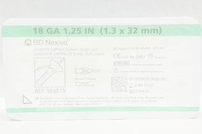 BD 383519 Nexiva Closed IV Cath. System 18Ga x1.25inch